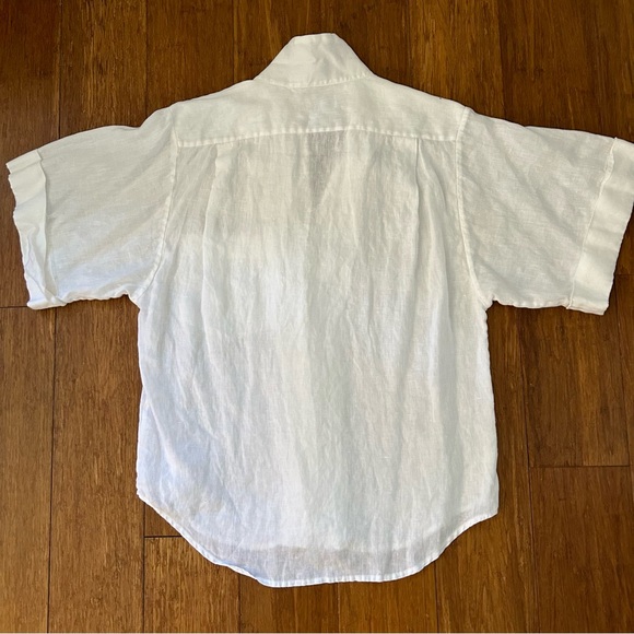 Equipment Boxy White Linen Blouse - Picture 2 of 5